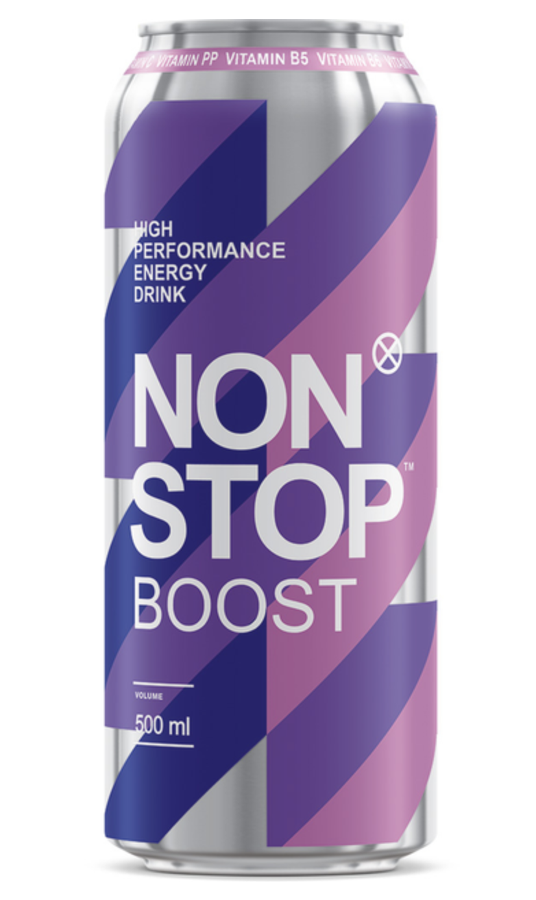 Енергетичний б/а напій Non Stop Boost 0.5 л з/б